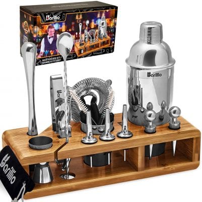 AYAOQIANG Bartender Cocktail Shaker Set 12 Piece