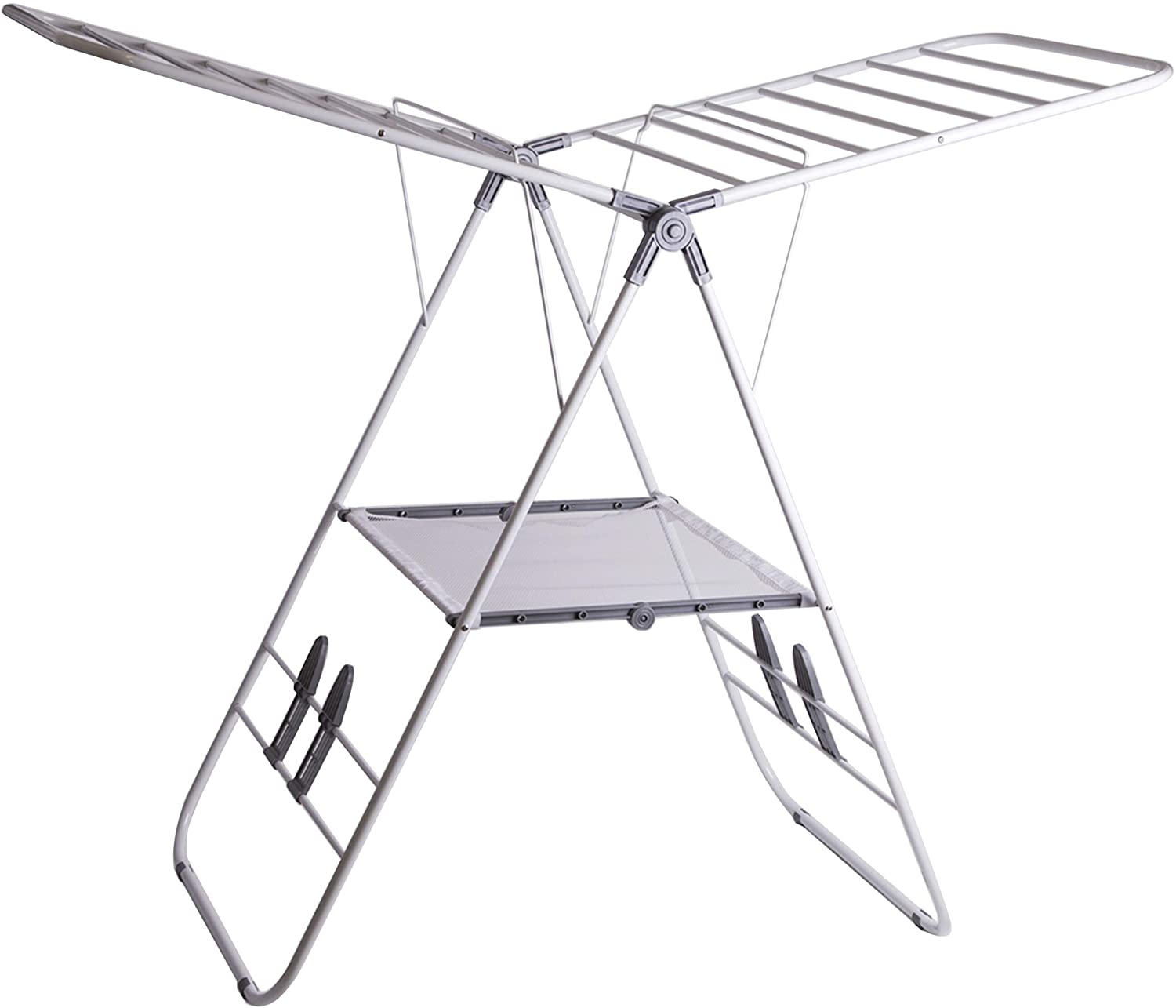 bino 3 tier collapsing foldable laundry drying rack