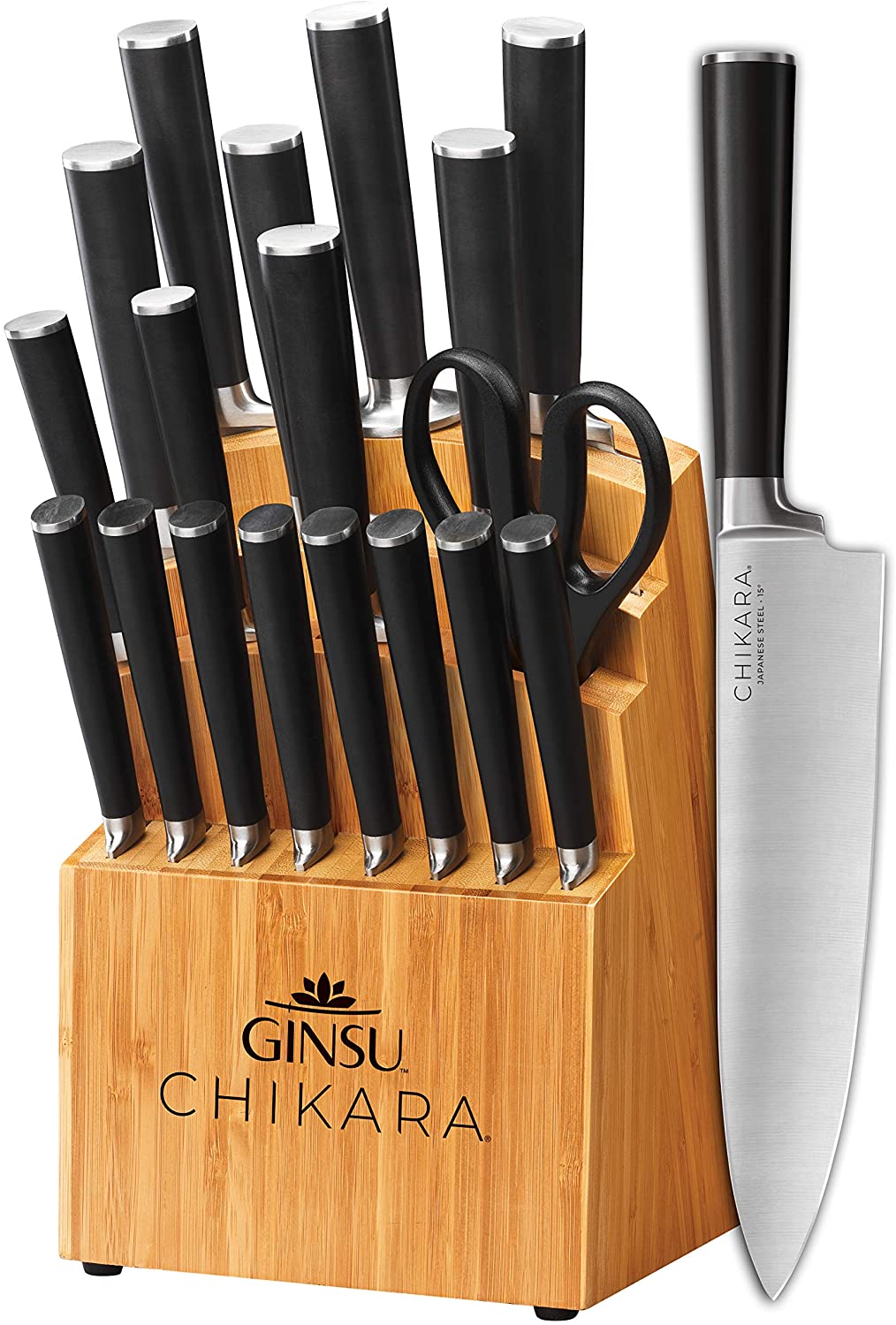 Chicago Cutlery® Insignia Classic 18-piece Block Set with Built-in Sharpener  - Runnings
