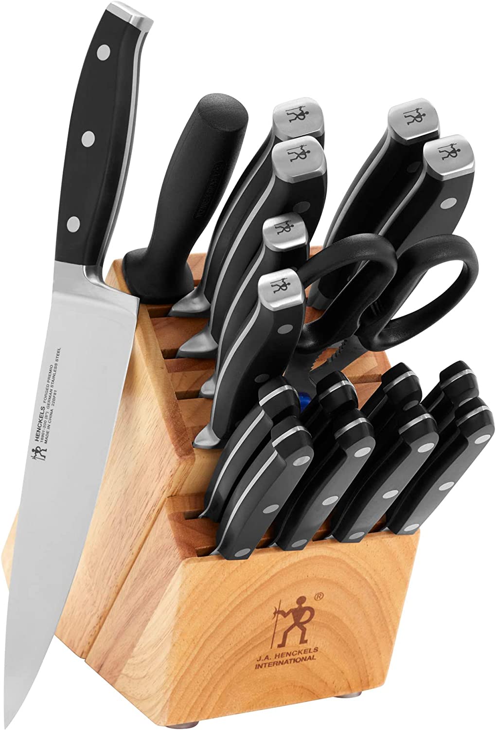 Wanbasion 6 Piece Orange Knife Set with Sheath，Stainless Steel Kitchen Knife  Set， Chef Knife Set for Meat Cutting 