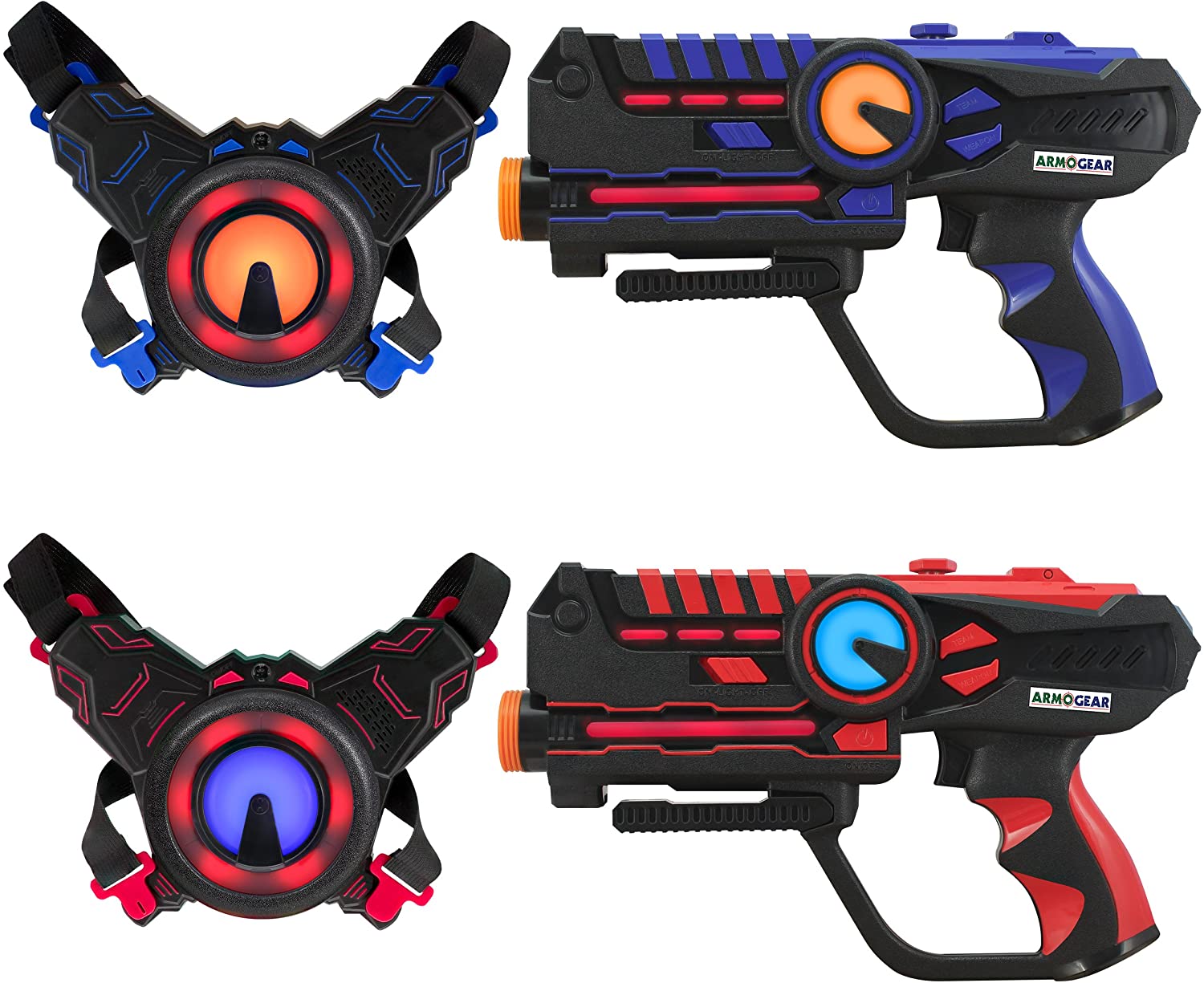 Rechargeable Laser Tag Set for Kids, Teens & Adults, with Gun