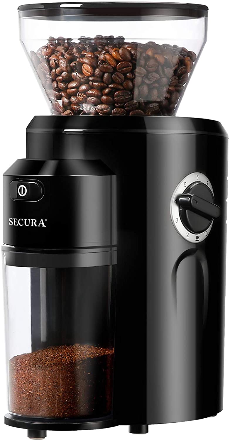 Secura Spacious 10-Cup Burr Grinder