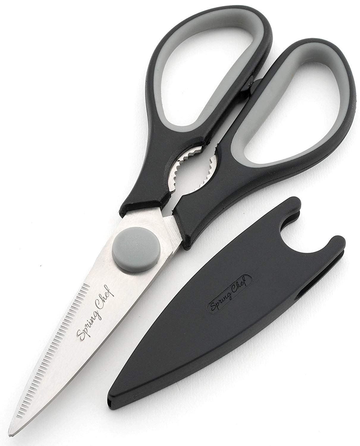 Spring Chef Kitchen Shears With Blade Cover Stainless Steel Scissors   81fA9xBBMaL. SL1500  