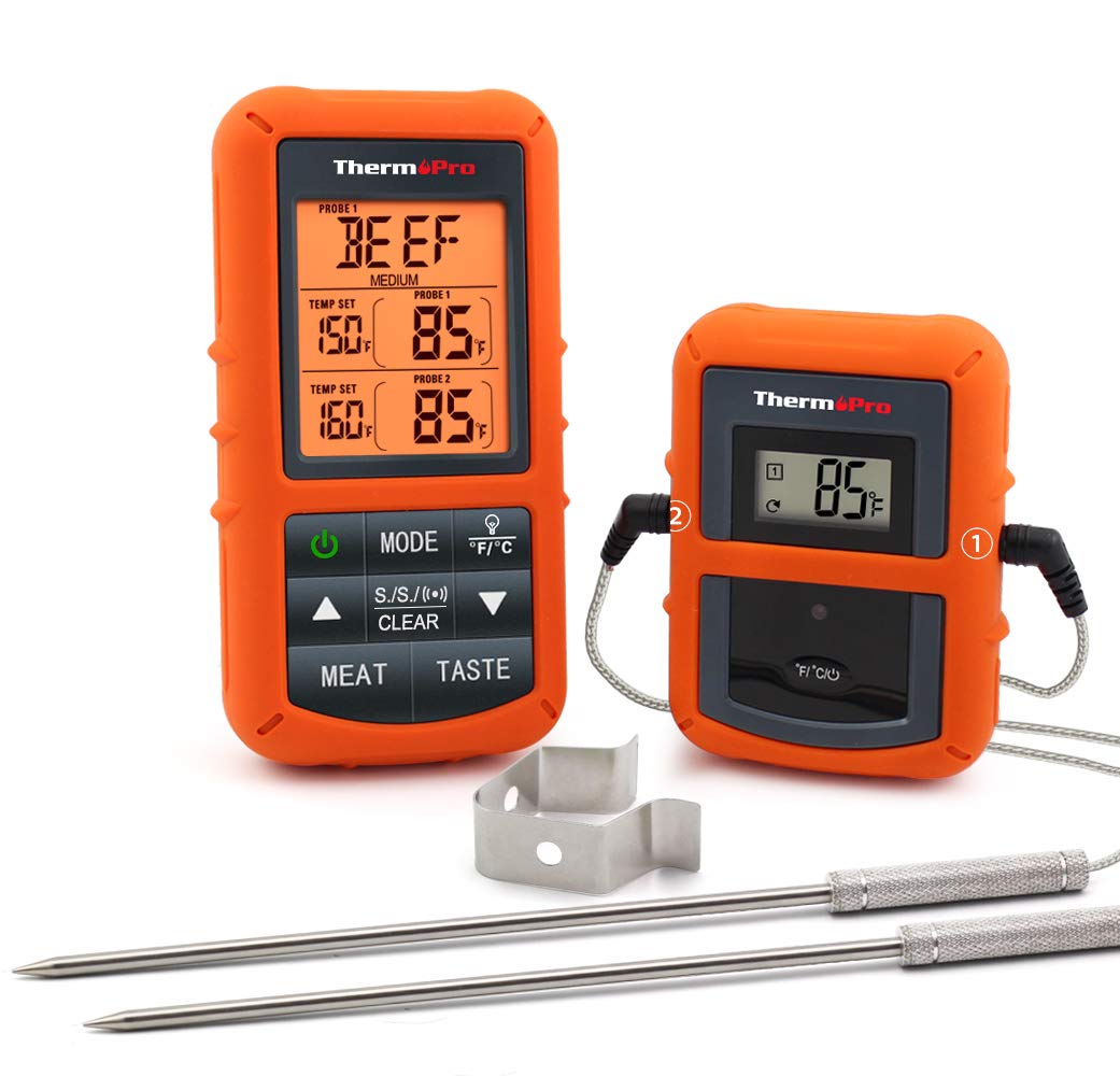 ThermoPro TP-17 Dual Probes Digital Meat Cooking Thermometer for