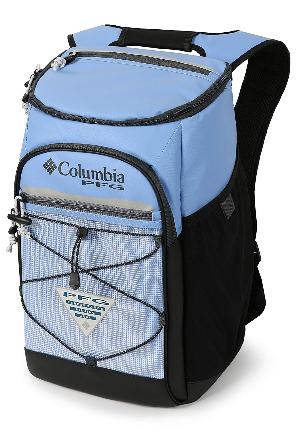Columbia PFG Roll Caster 30 Can Insulated Backpack Cooler, White Cap