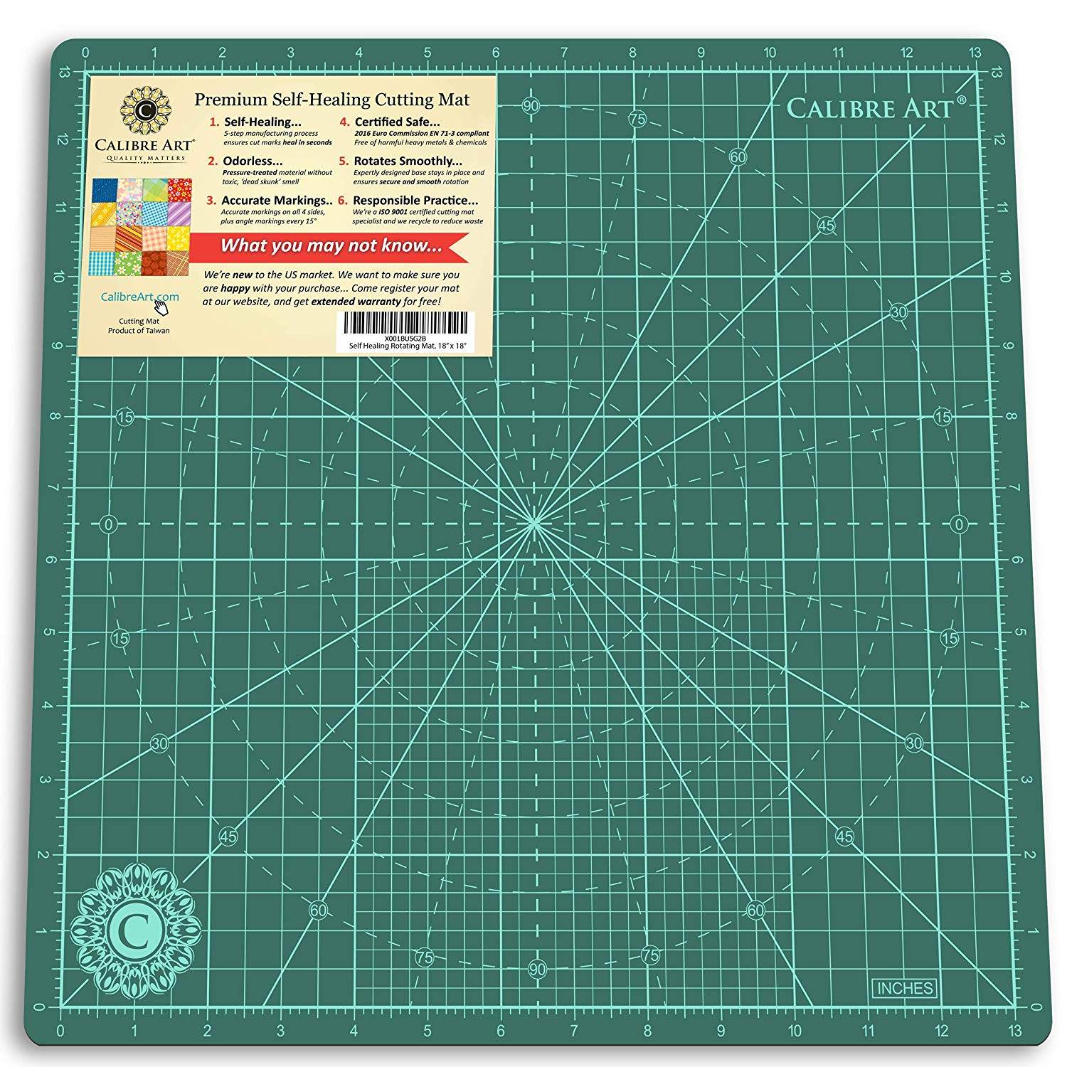 Self Healing Rotary Cutting Mat, Full 24x36, Best for Quilting Sewing |  Warp-Proof & Odorless (Not From China)