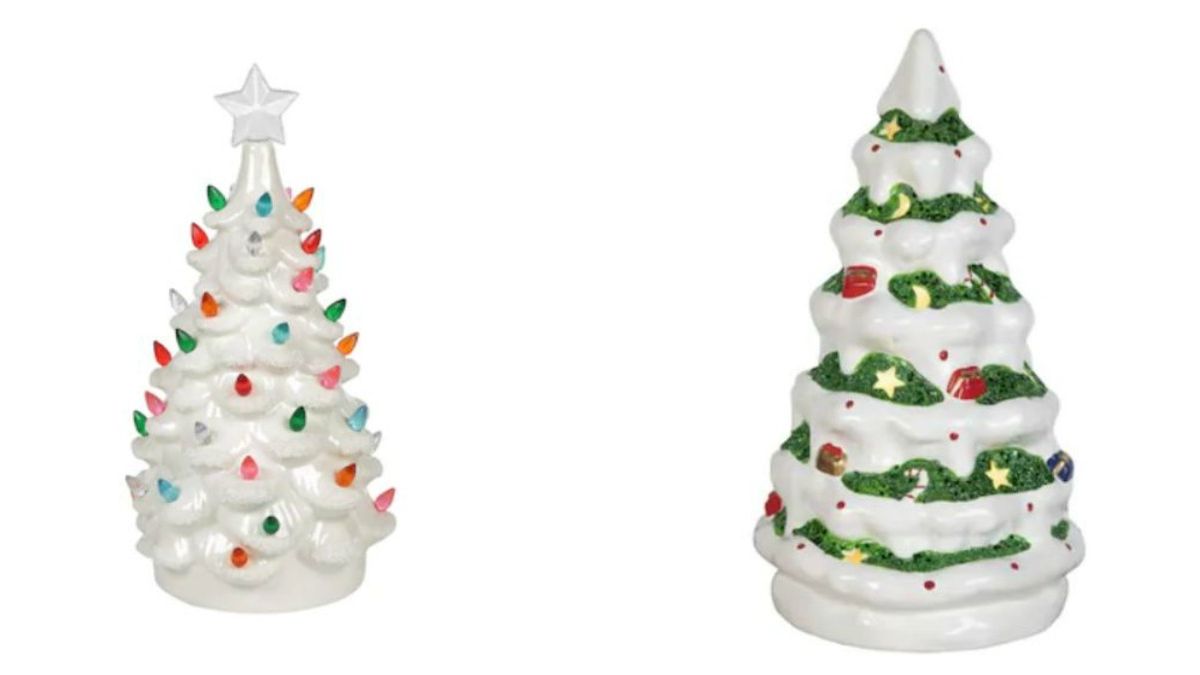 Lowe’s has vintage white ceramic trees for just $10