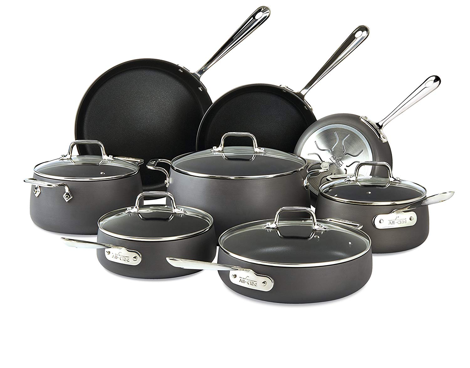 T-fal Ultimate Hard Anodized Nonstick 17 Piece Cookware Set, Black – Gift  Oyster