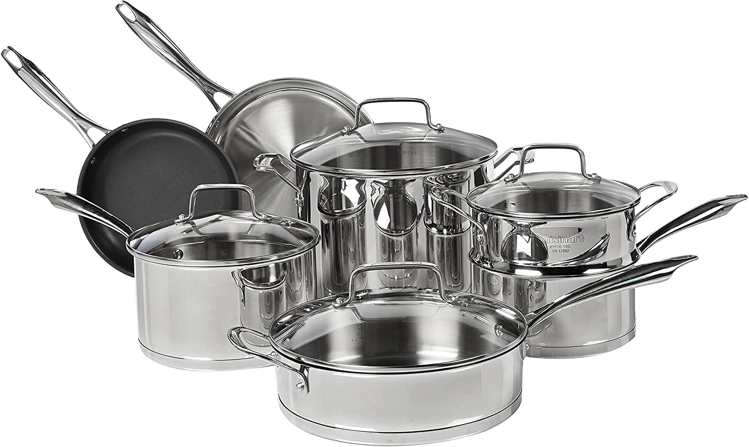 T-Fal C836SD Ultimate Stainless Steel Copper Bottom 13 PC Cookware Set