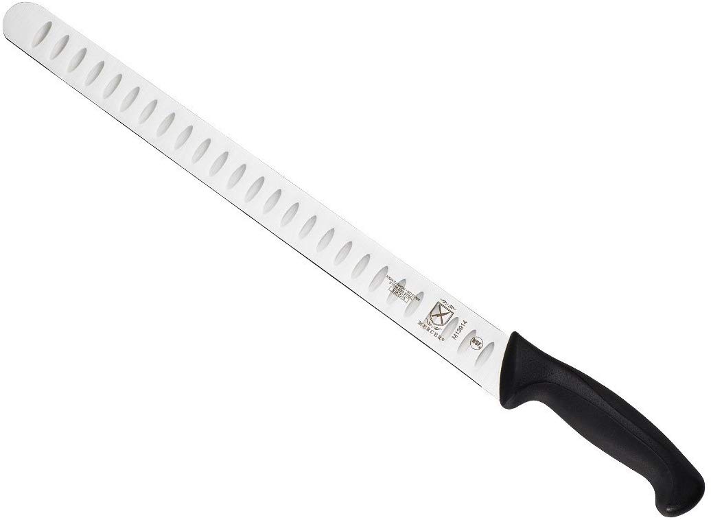 Victorinox Forschner Fibrox 12 Granton Edge Butcher Knife, Black TPE  Handle (Old Sku 40636) - KnifeCenter - 5.7423.31