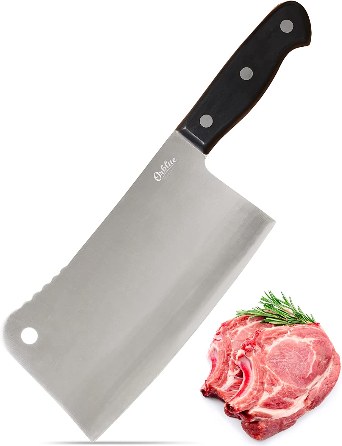 Farberware Edgekeeper Cleaver Knife with Self-Sharpening Sleeve - Black, 6  in - Food 4 Less