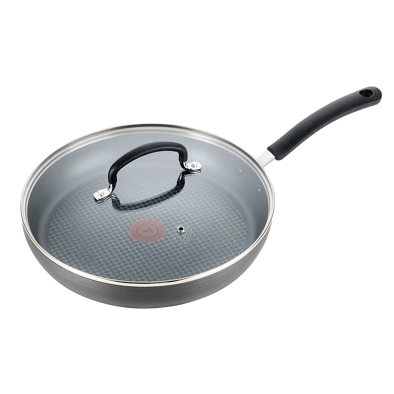 T Fal E76507 Ultimate Hard Anodized Nonstick 12 Inch Fry Pan With Lid Dishwasher Safe Frying Pan Black Nonstick Pan Skillet 