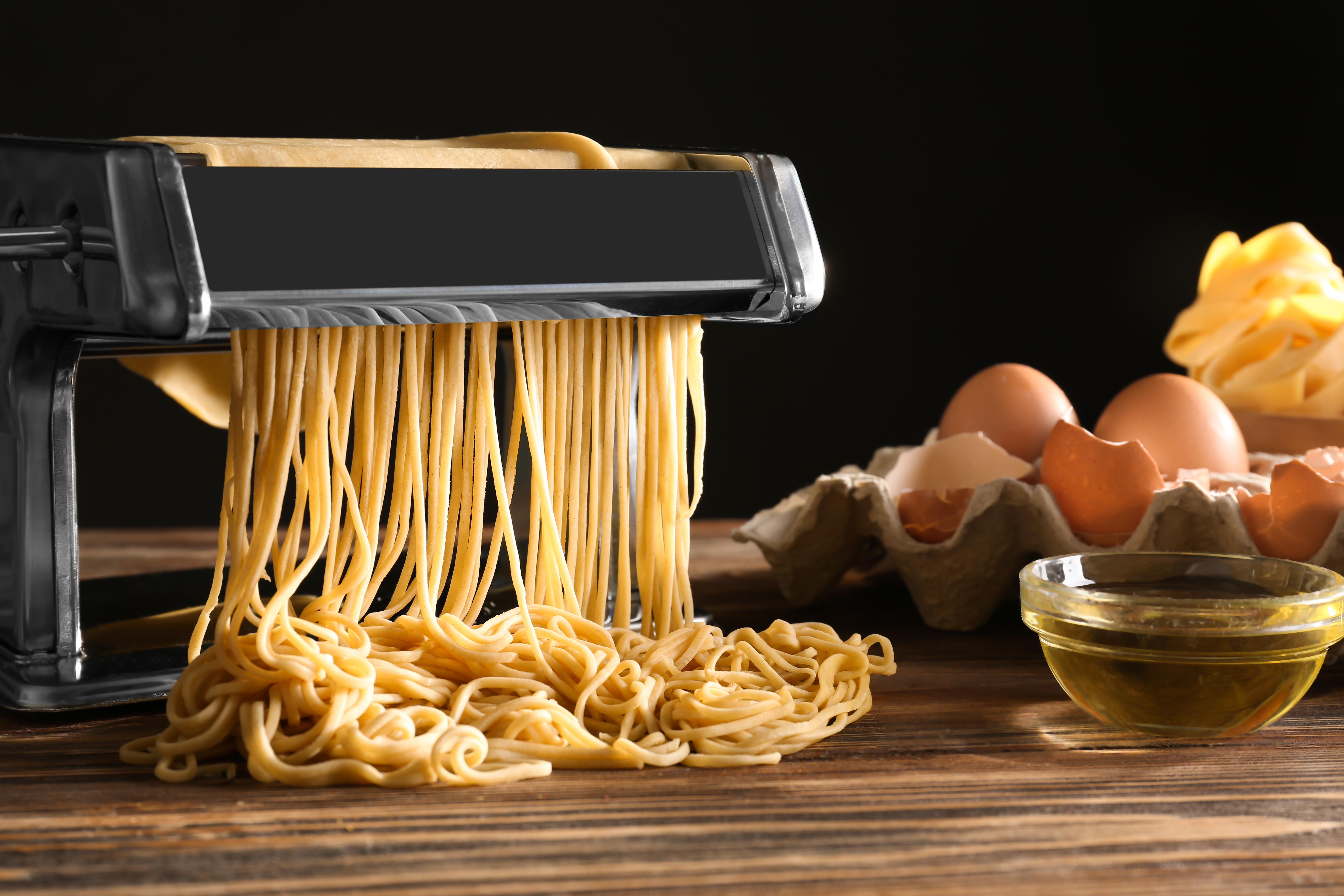 Pasta Maker Deluxe Set by Cucina Pro -Includes Spaghetti Fettucini Angel Hair Ravioli Lasagnette Attachments