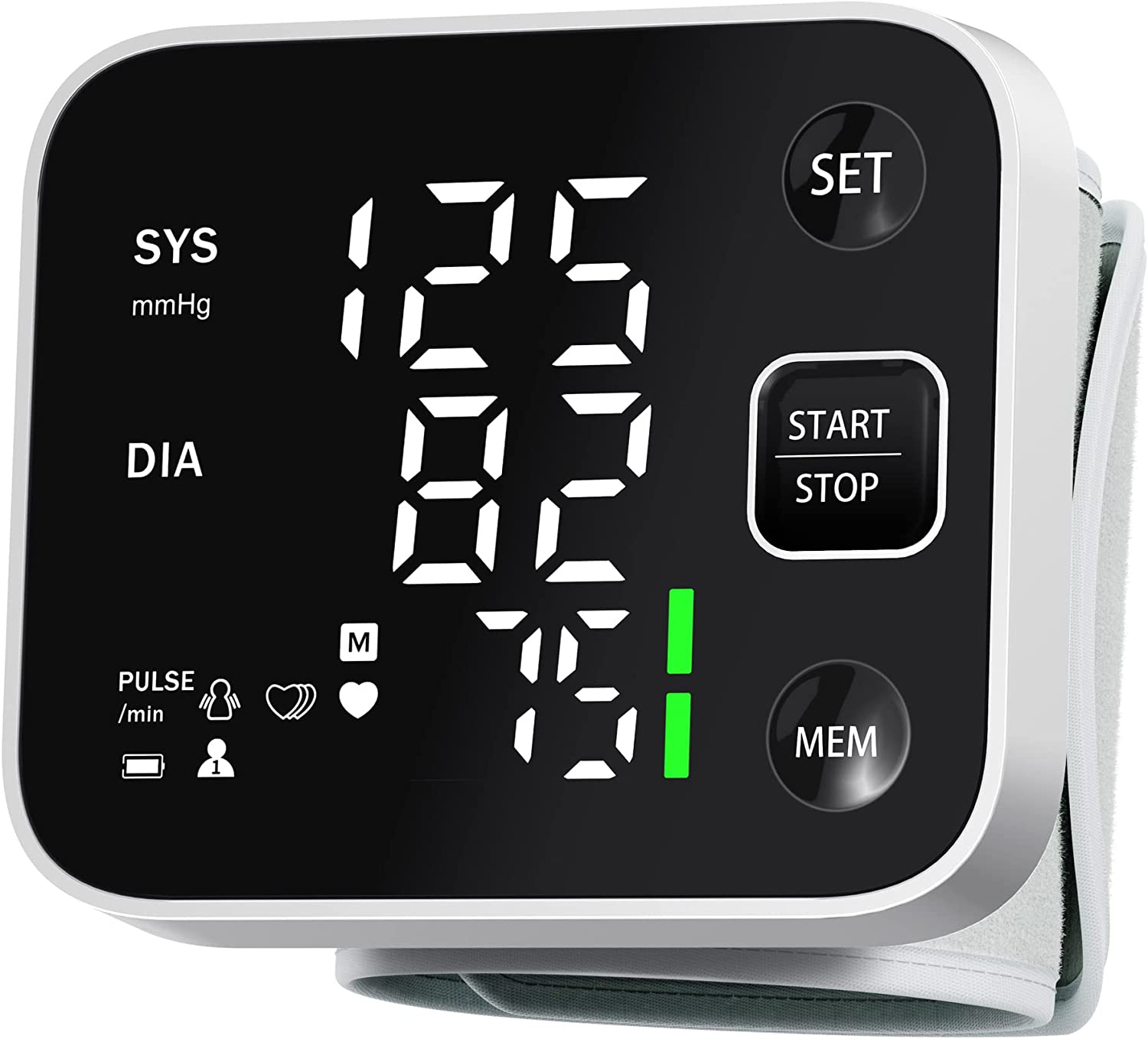 Konquest - Konquest BPM-2704A Blood Pressure Monitor. Clinically Accurate -  Easy Operation, One key Start/Stop measurement, large backlit display, With  the built-in memory function you can recall the last 120 readings for