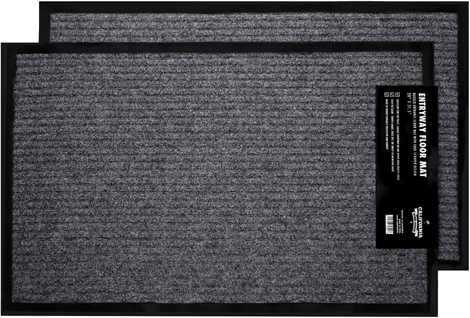 Notrax 109 Brush Step Entrance Mat 4' x 6' Charcoal (109S0046CH)