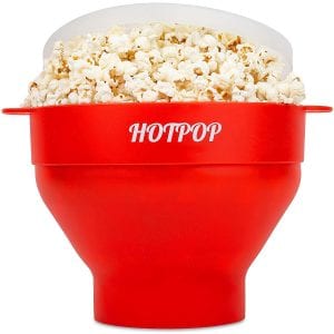 Hqeporner - HOTPOP Original Heat-Resistant Microwave Popcorn Maker, 15-Cup