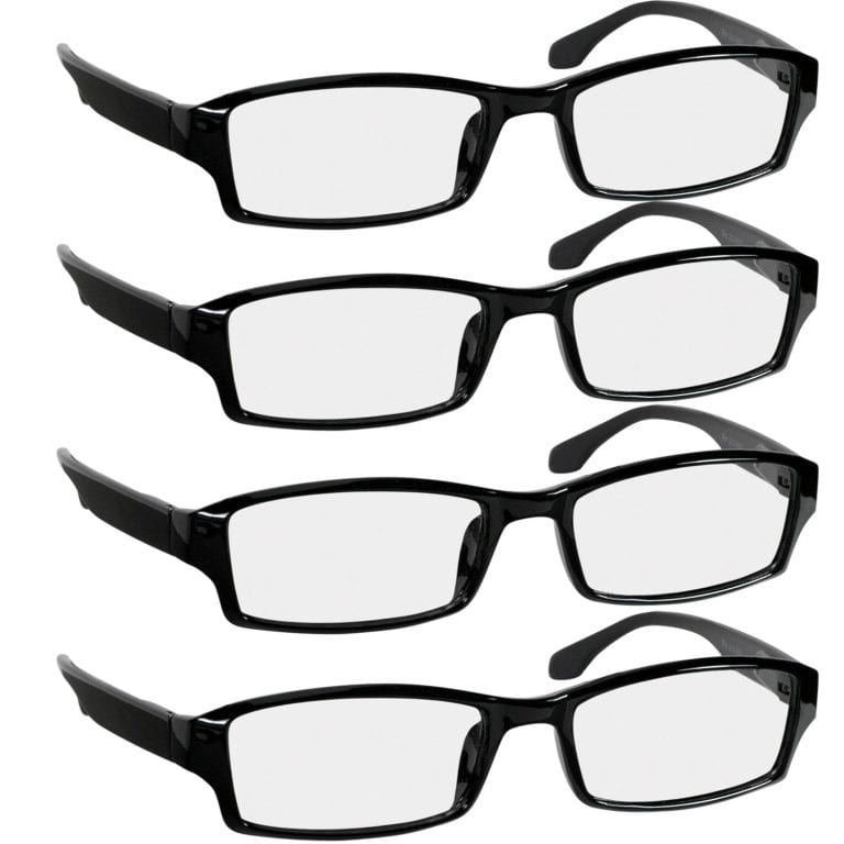 Gaoye Blue Light Blocking Spring Hinge Reading Glasses, 5-Pack