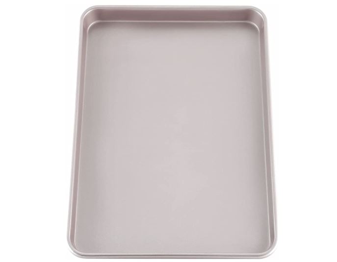  Customer reviews: Doughmakers Grand Cookie Sheet Commercial  Grade Aluminum Bake Pan 14 x 17.5,Silver