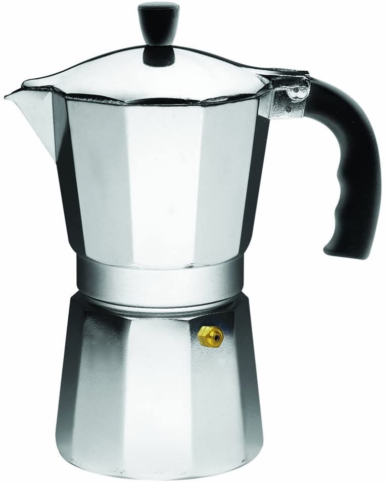 LUXHAUS Moka Pot 6 Cup Stovetop Espresso Maker 100% Stainless Steel New