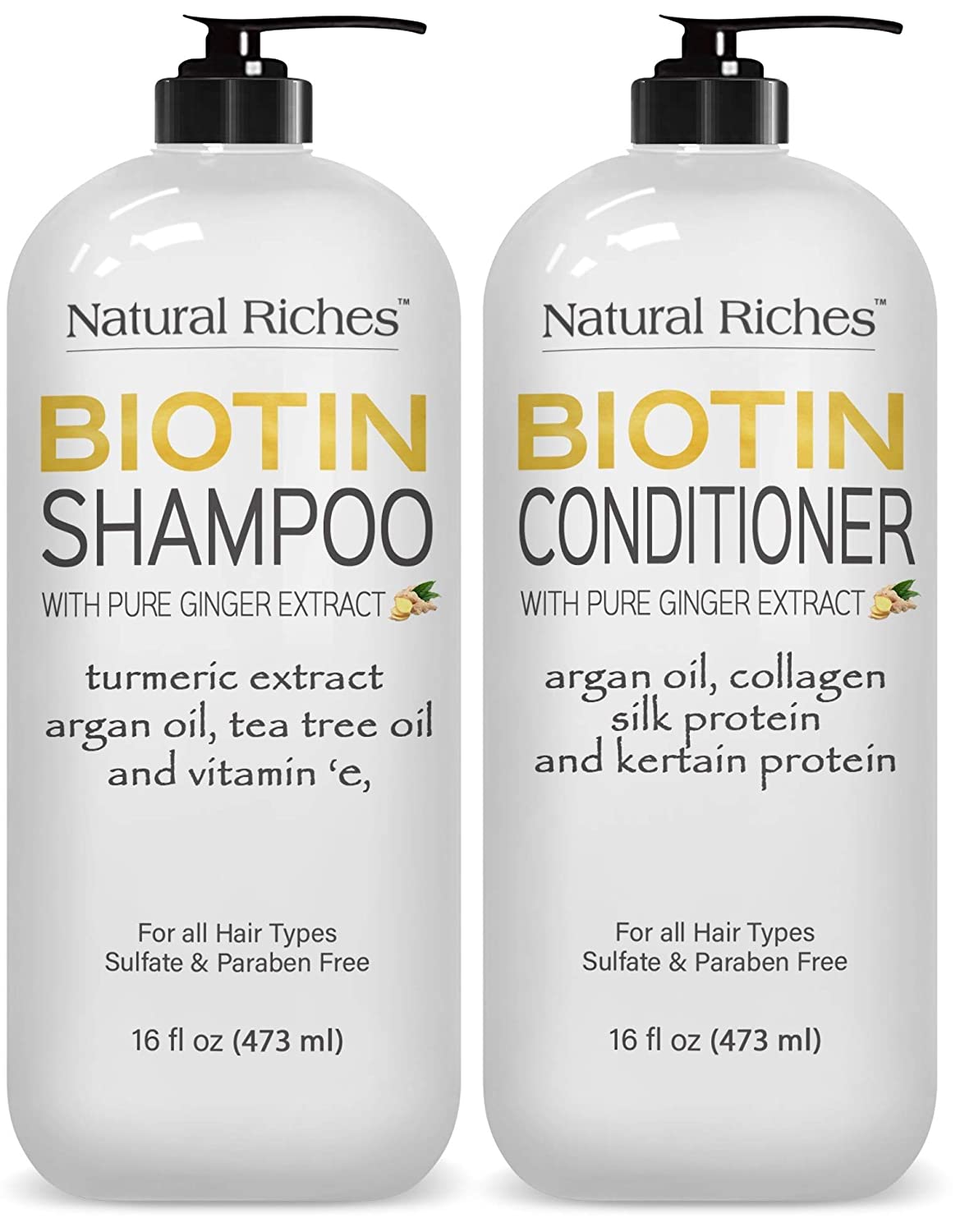 Pure Nature Lux Spa Heat Protection Organic Shampoo & Conditioner Set