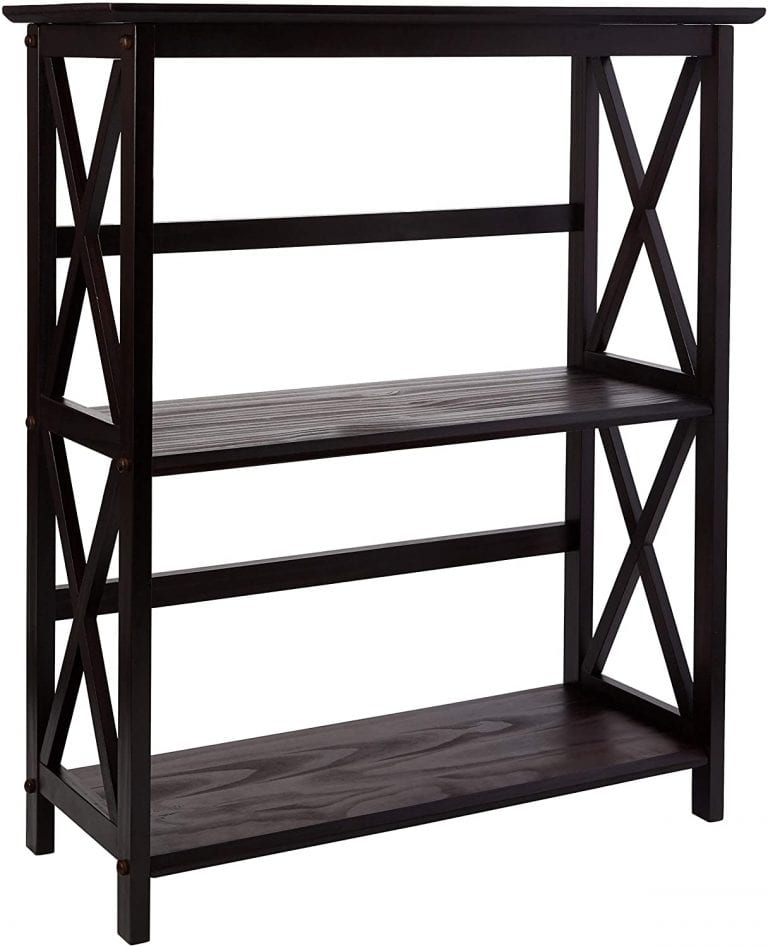 Flipshelf Folding Metal Bookcase, 3-Shelves