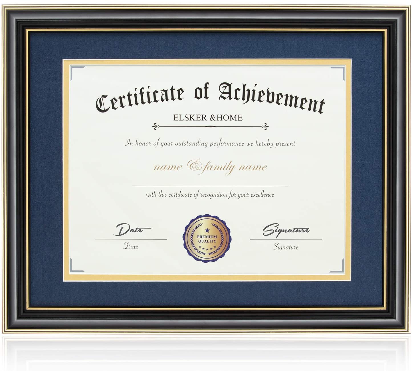ELSKER Home FSC Certified Wood Document Diploma Frame