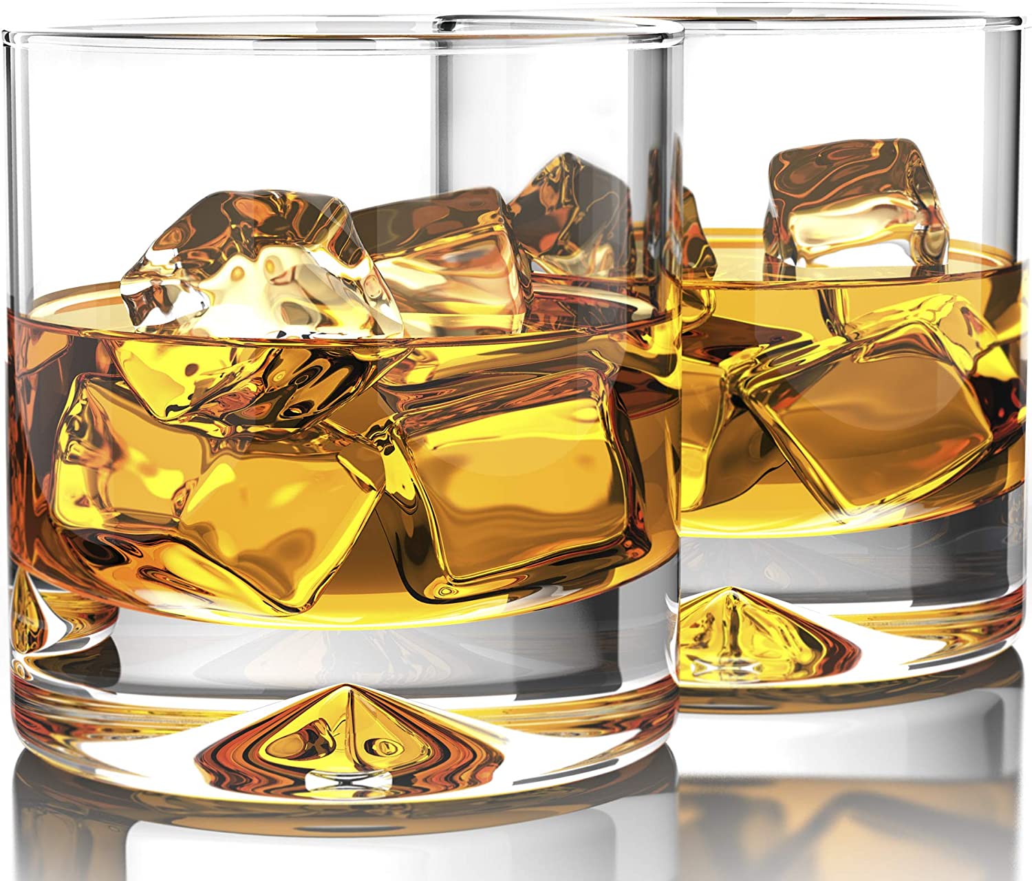 KANARS Lowball Break Resistant Whiskey Glasses, Set Of 4