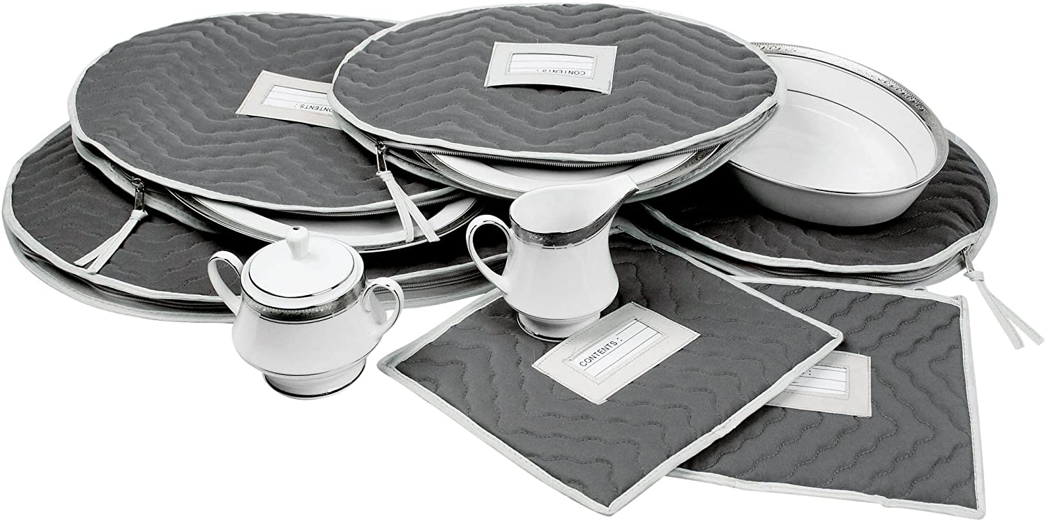 Dinnerware Storage - Gray 5 Piece Set, Dinnerware and China Storage