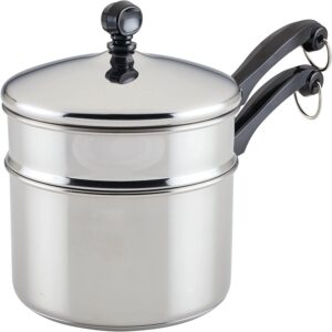 Stainless Steel Double Boiler Pot with 600ML for Melting Chocolate, Candy  and Candle Making (18/8 Steel, Universal Insert): Home & Kitchen 