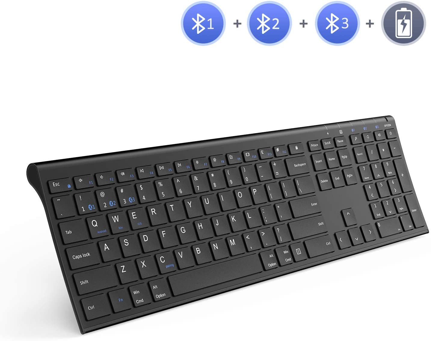 Jelly Comb Multi-Device Wireless Bluetooth Keyboard