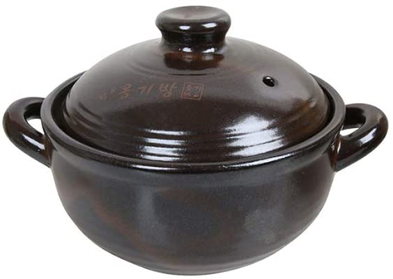 Cooking Clay Pot, Ancient Cookware Clay Pan, Traditional Vintage Portuguese Terracotta Clay Roaster, Korean Cooking Stone Bowl Pot for Bibimbap