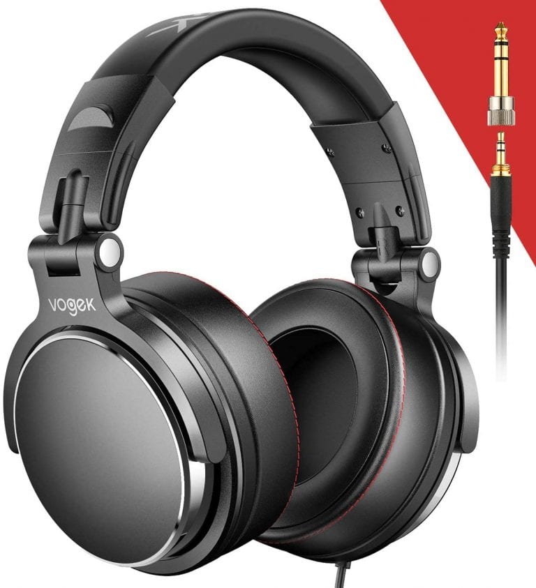 Vogek Over-Ear Protein Leather Prefessional Studio Monitor Over-Ear ...