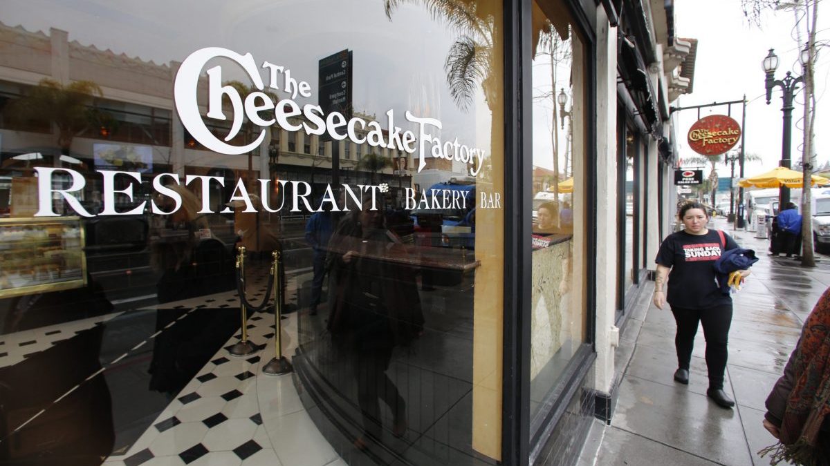 Get 2 burgers, fries and drinks plus a slice of cheesecake for just $20 at The Cheesecake Factory