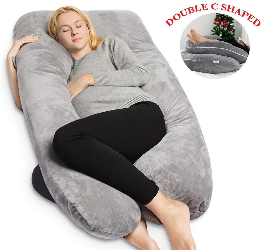 c shaped maternity pillow