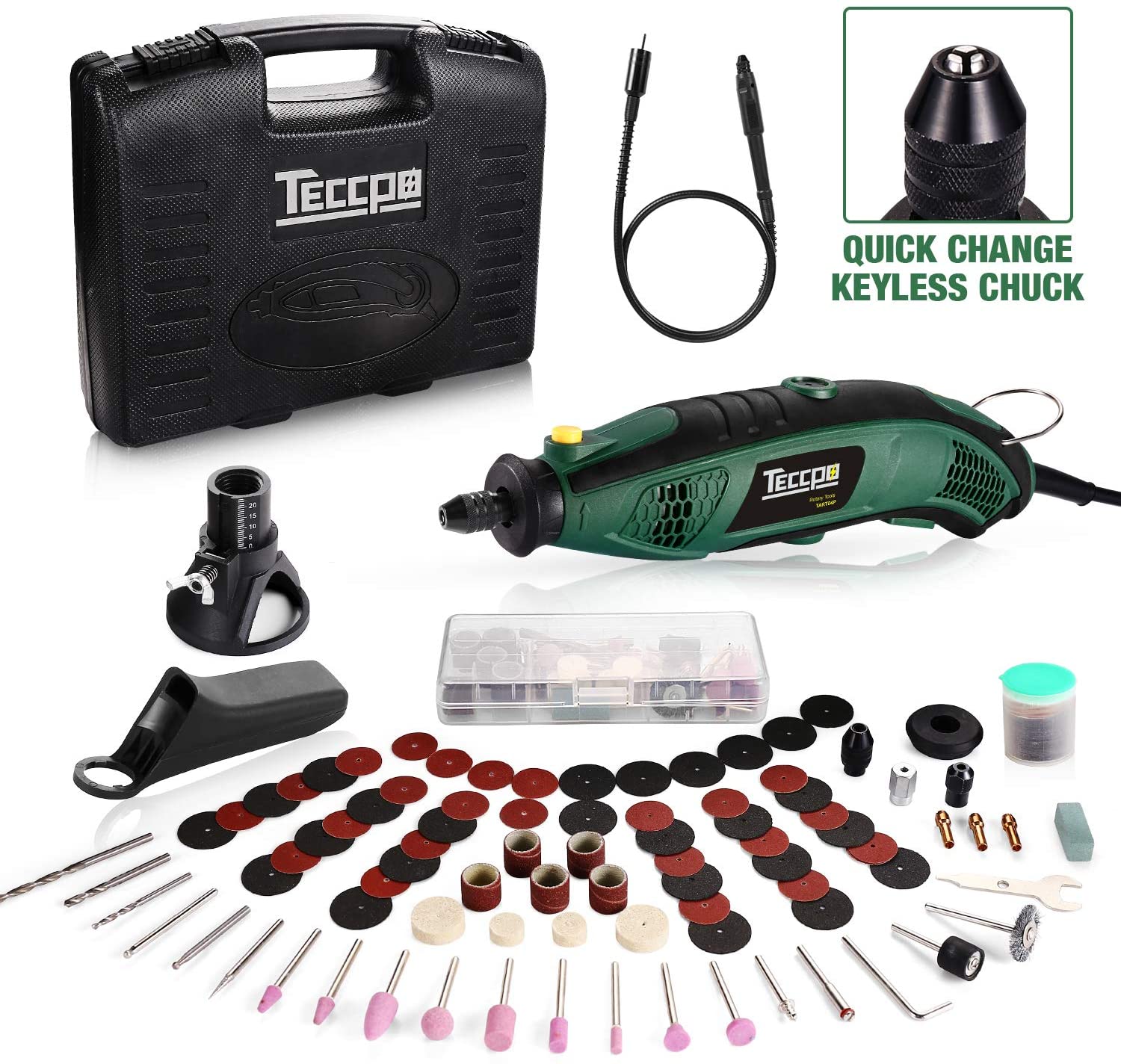 WEN 23072 Variable Speed Lithium-Ion Cordless Rotary Tool Kit with