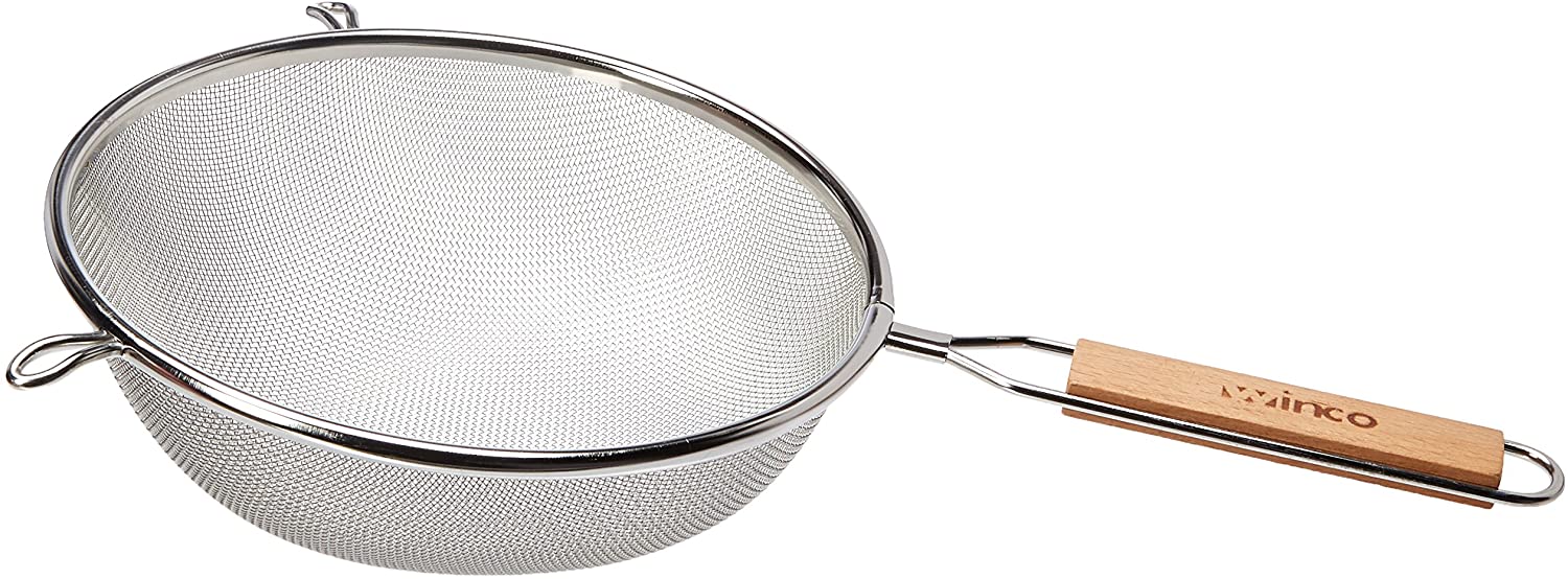 Winco Ms3a 8s Fine Mesh Strainer Cooking Sieve Cooking Sieve And Sieve Set 