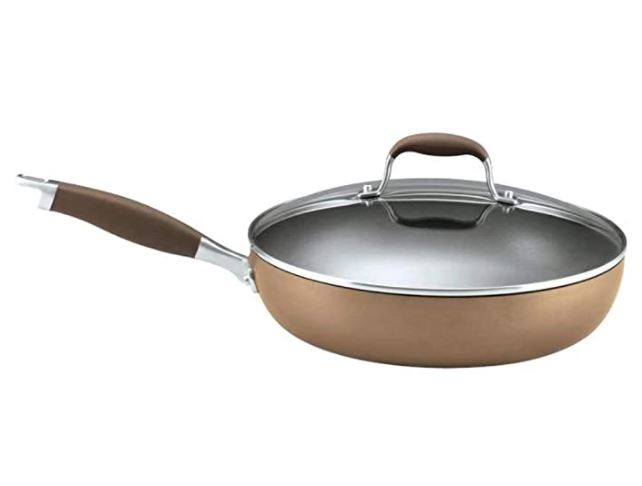 Cuisinart 12-Inch Skillet, Nonstick-Hard-Anodized with Glass Cover, 622-30G