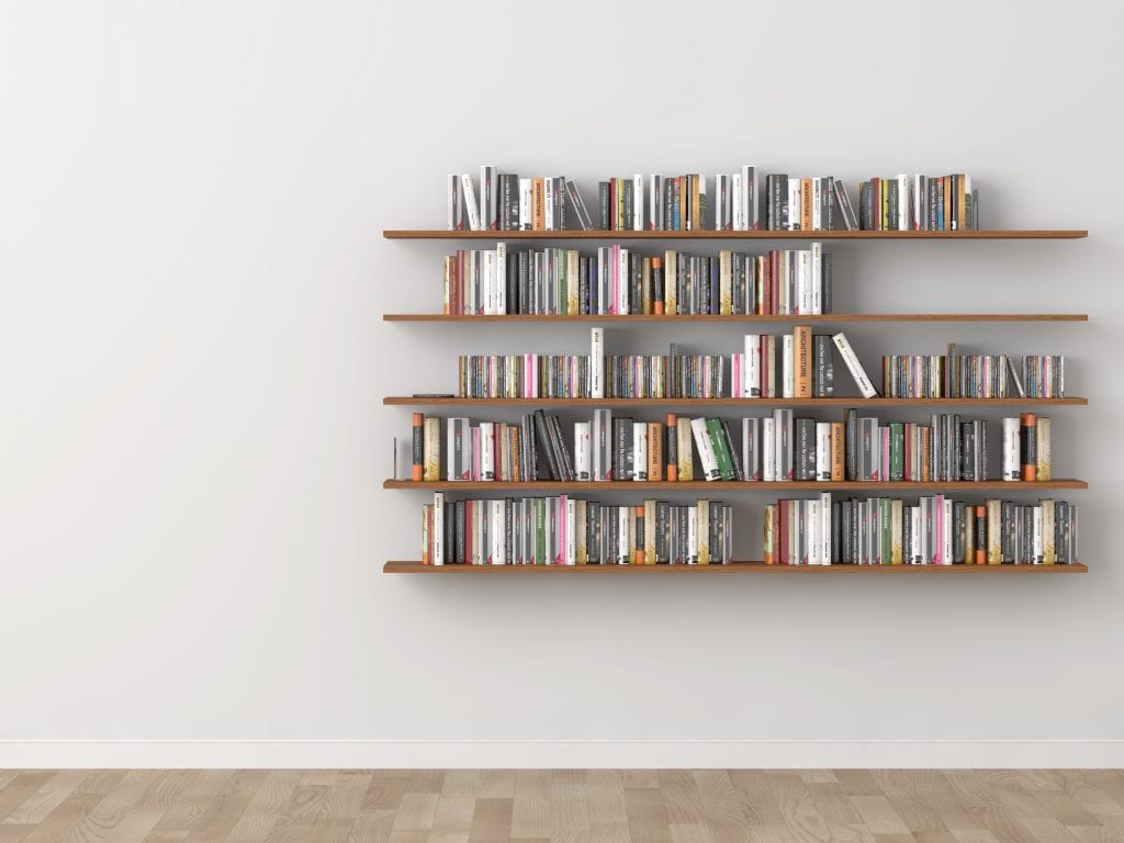 Bookshelf zoom background