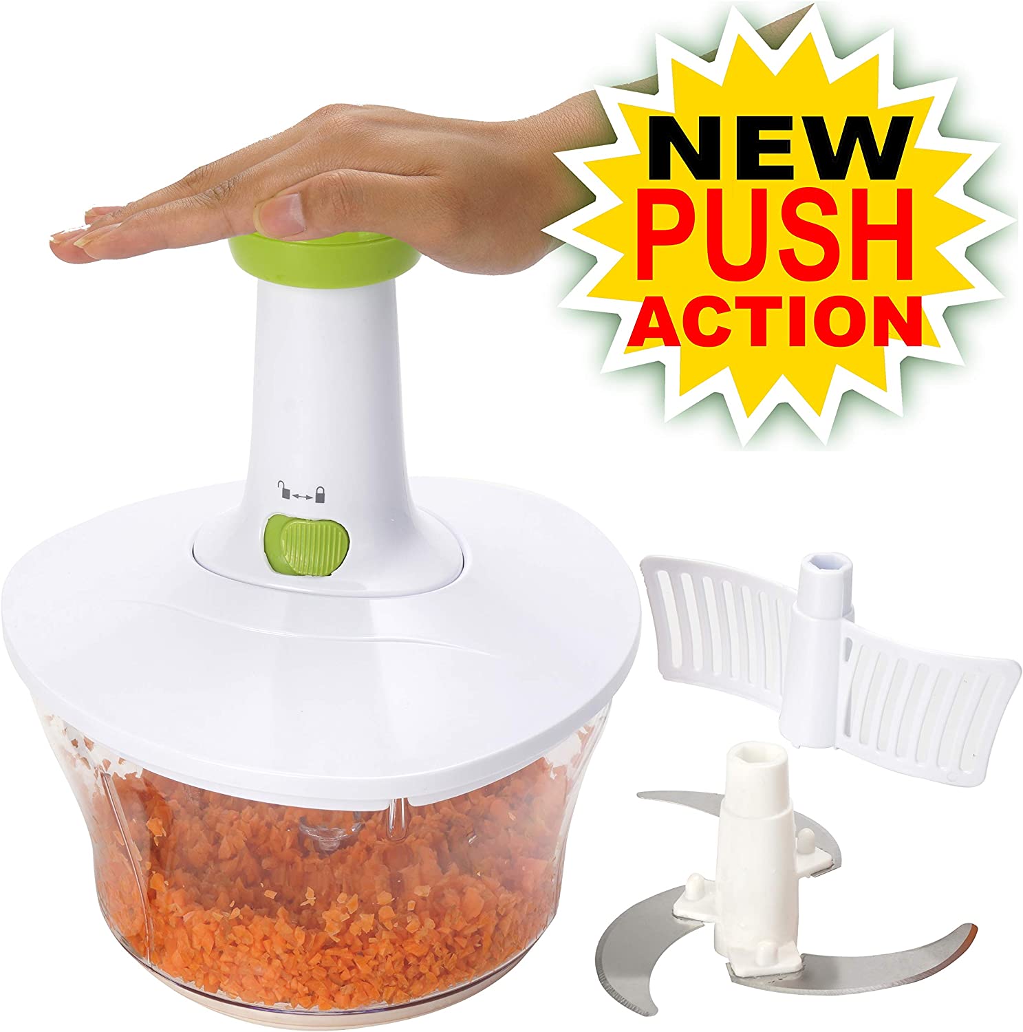 ZYLISS Easy Pull Food Chopper and Manual Food Processor - Vegetable Slicer  and Dicer - Hand Held – Zyliss Kitchen