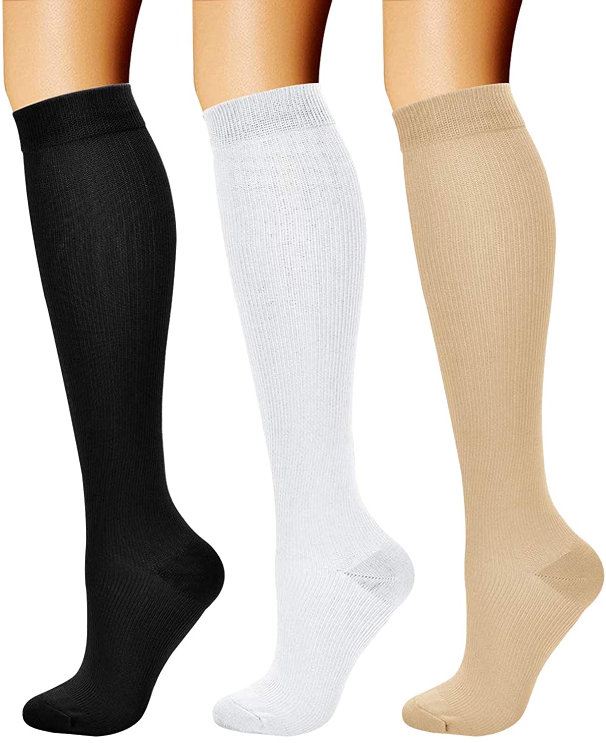 15 Day Return Policy Charmking 3 Pairs Copper Compression Socks For Women And Men Circulation 15