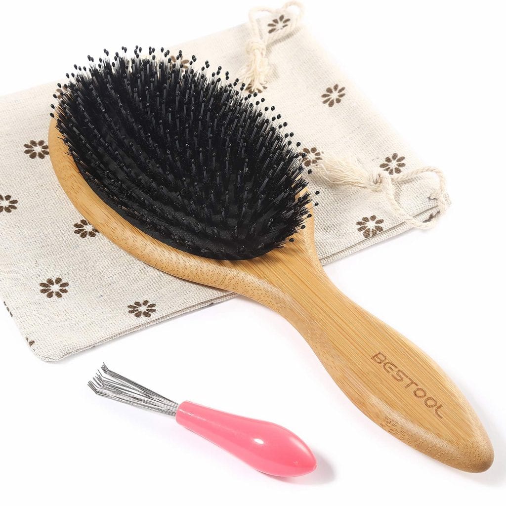 Belula Organic Boar Bristle Hair Brush And Comb Set 6060