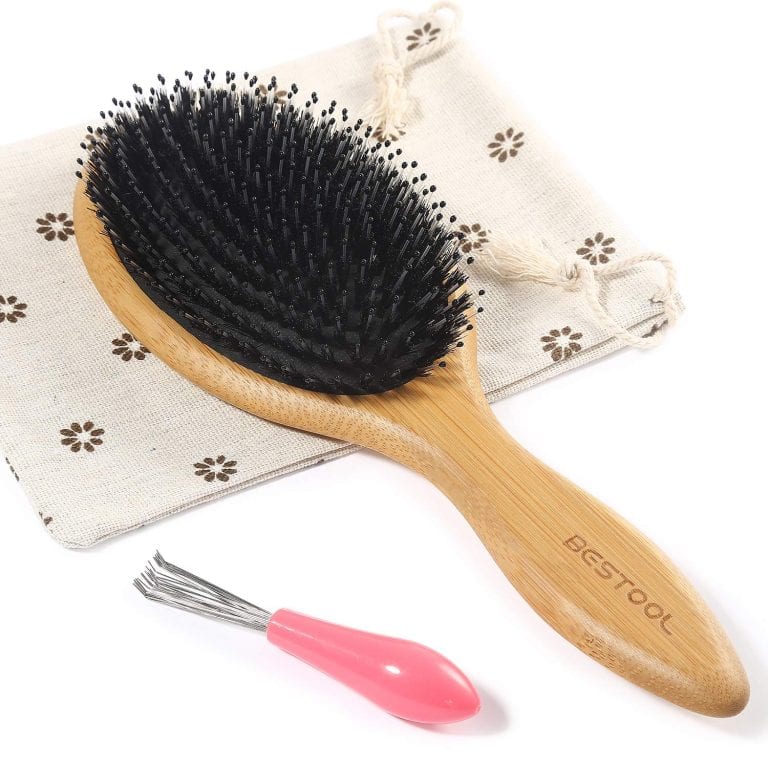 Belula Organic Boar Bristle Hair Brush And Comb Set