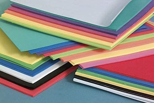 windiy 16 Assorted Colors EVA Craft Foam Sheets, 96-Count