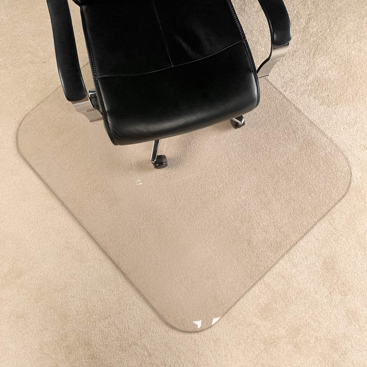 MuArts Heavy Duty Hard Chair Mat For Carpeted Floors