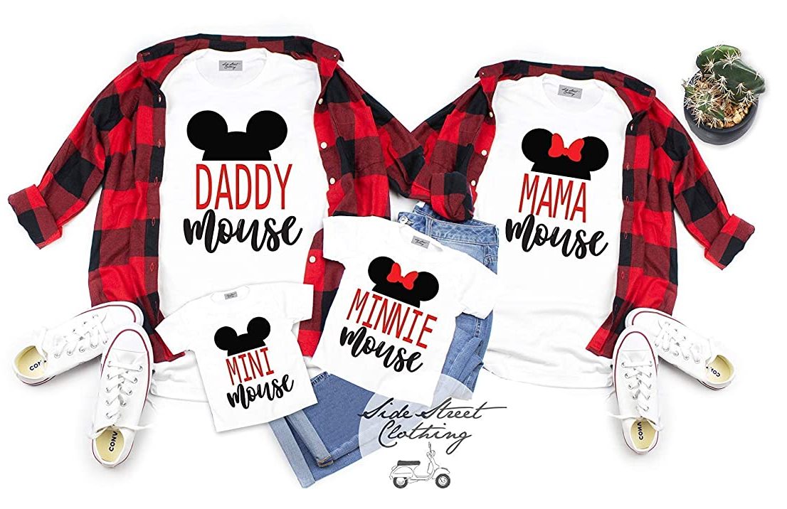 Side Street Clothing Handmade Family Matching Mouse Disney T-Shirts
