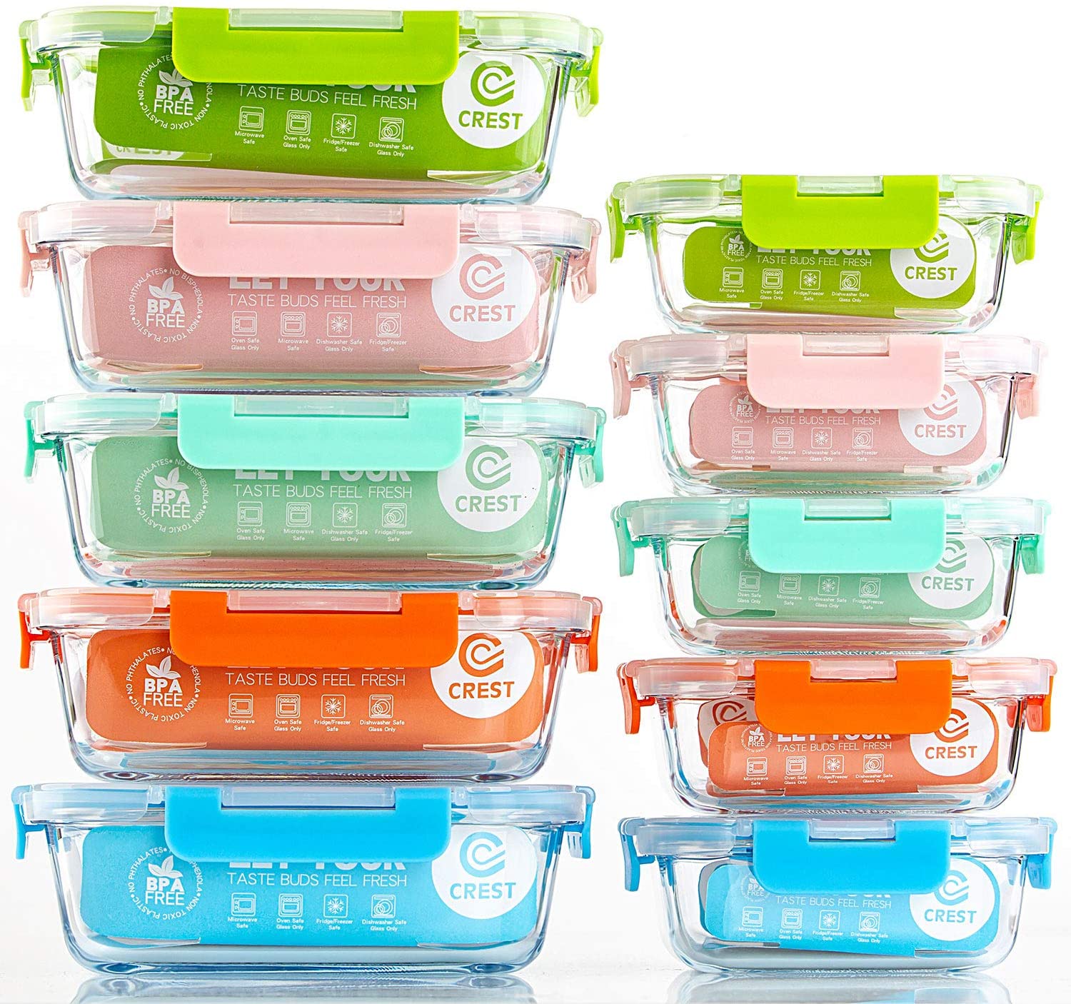  S SALIENT Airtight Meal Prep Containers for Food