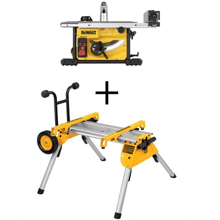 DEWALT 15 Amp Corded 10Inch Table Saw & Rolling Stand