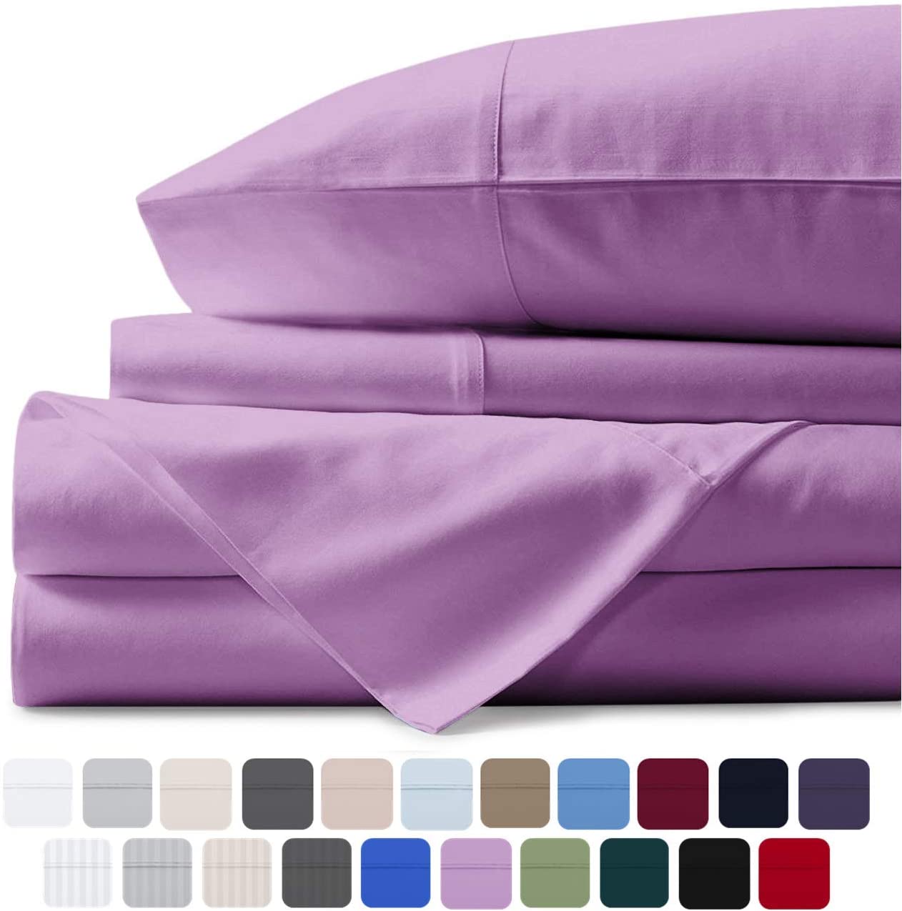 Mayfair Linen Egyptian Cotton Luxury California King Sheets