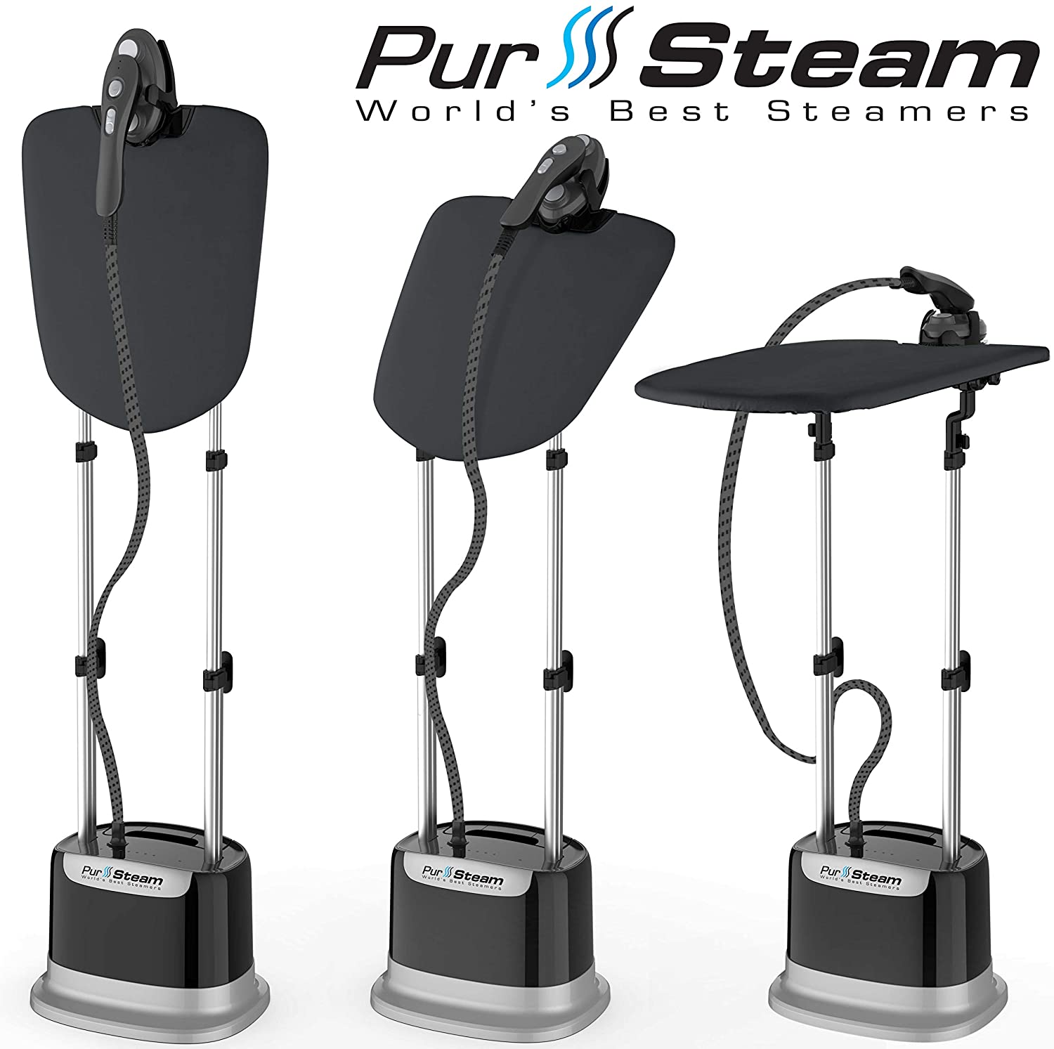 pursteamprofessionaldualproironclothessteameruprightclothessteamer