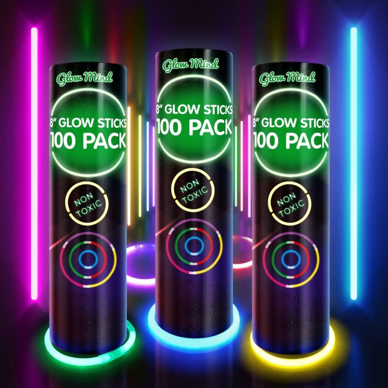 PartySticks Long Lasting Non Toxic Glow Sticks 100 Pack